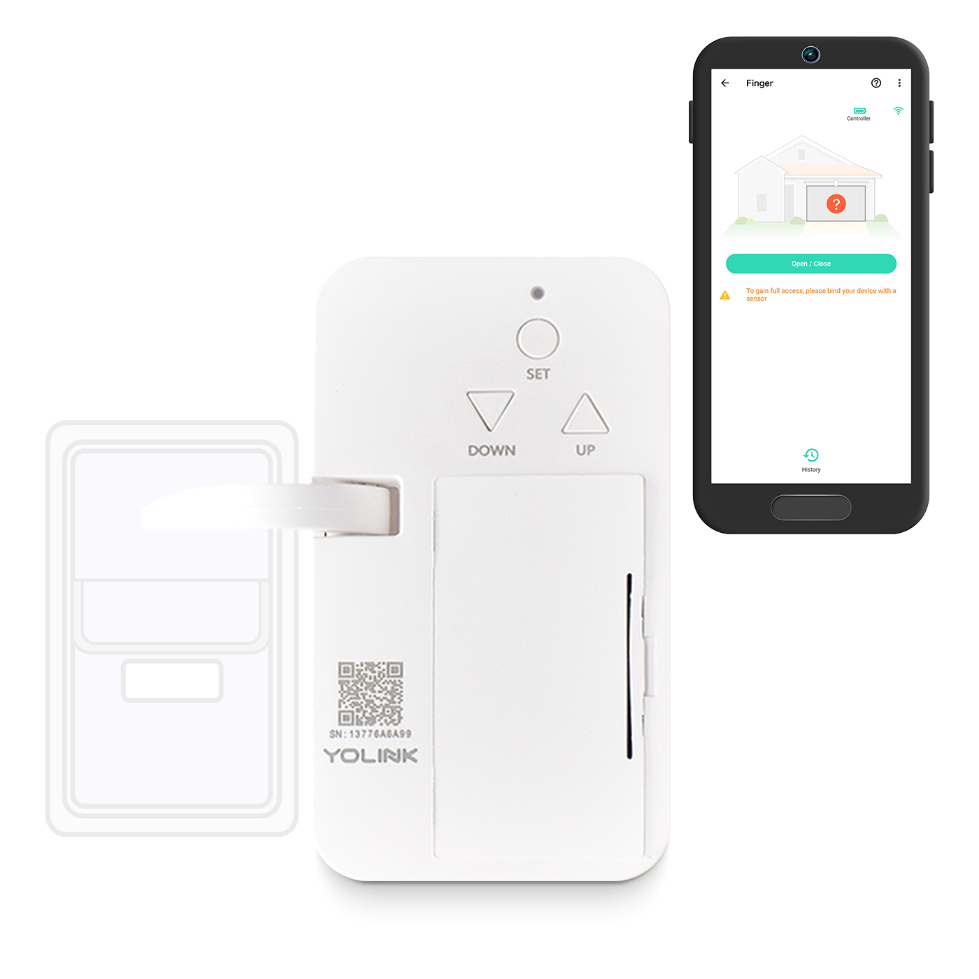 YoLink Finger: Universal Garage Door Controller, YoLink Hub Required