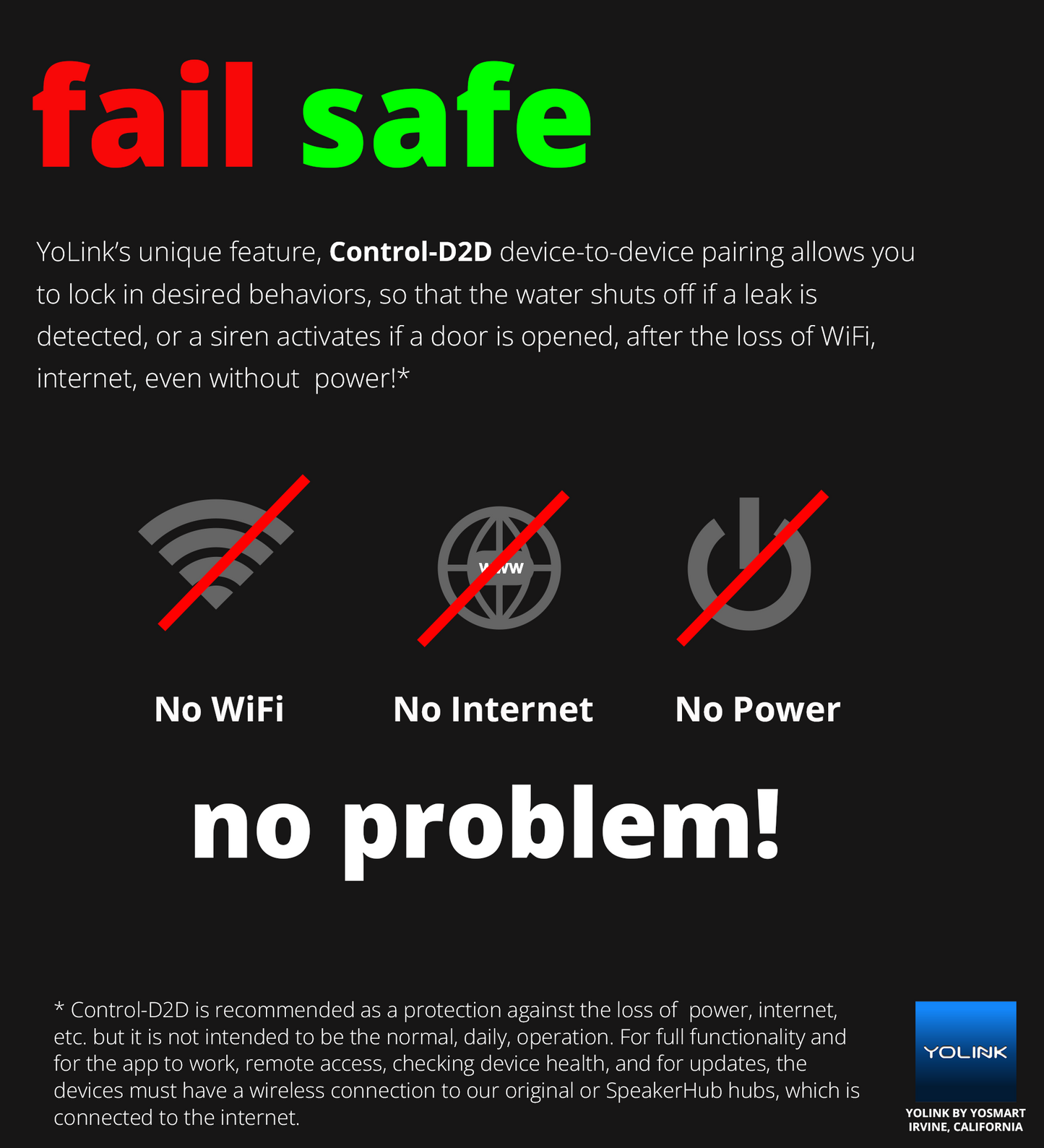 Smoke & CO Alarm YoLink Hub Required