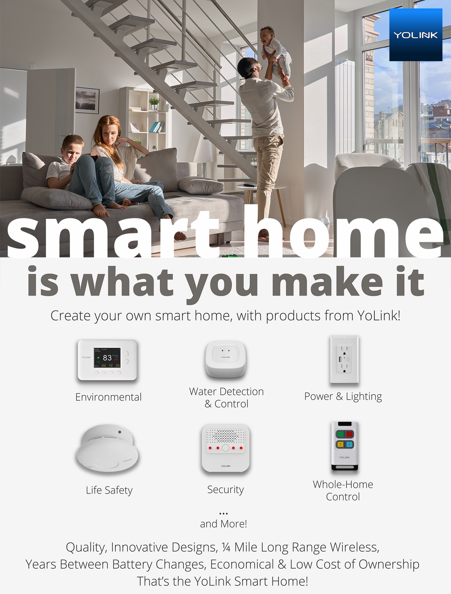 Smoke & CO Alarm YoLink Hub Required