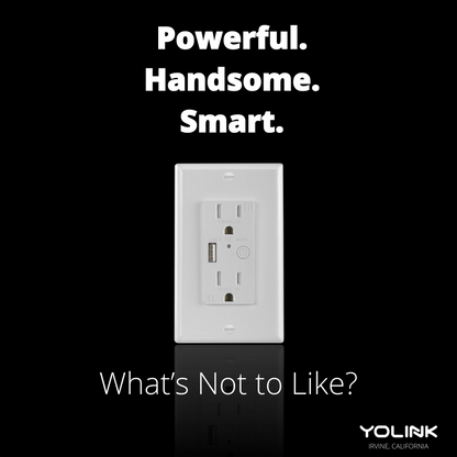 YoLink Smart In-Wall Outlet Works with Alexa, Google Assistant, and IFTTT, YoLink Hub Required - YoLink