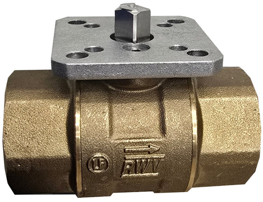 Red White LF Actuated ISO mount Ball Valve NSF-61 Certified