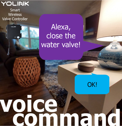 YoLink Smart Wireless LoRa Long-Range Water Valve Controller with 12VDC Ball Valve Manipulator HUB REQUIRED - YoLink
